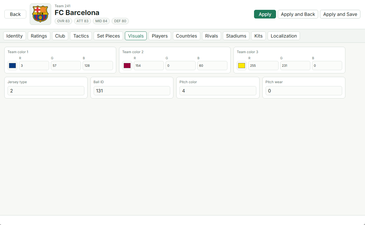 DBM Studio application interface